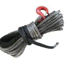 1/" x 164' 12 мм* 50 м СВМПЭ Синтетический 4x4 трос лебедки с наперсток и рукав упакован для 4x4 лебедки