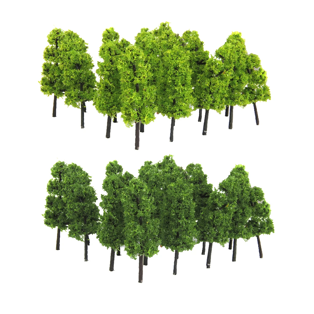 verde oscuro 100 CM 9 20pcs ROSENICE Modelo árbol árboles del paisaje paisaje tren ferrocarriles escalan 1 