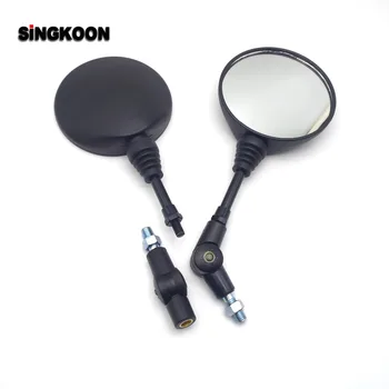 

Universal 10mm Motorcycle Rearview Mirrors Black Scooter Moto Side Mirrors FOR benelli leoncino honda cb400sf cb 500 cb1300