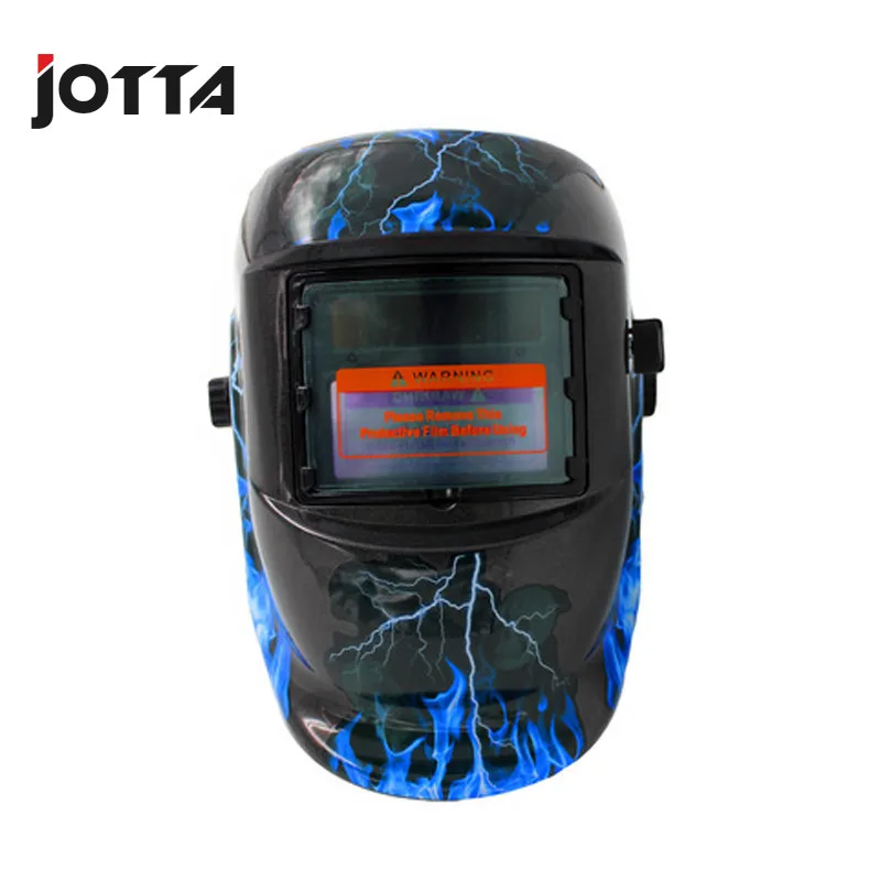 Солнечная Авто Затемнение MIG MMA электрическая Сварочная маска/шлем/сварочная крышка/сварочные линзы для сварочного аппарата - Цвет: Bule Lightning