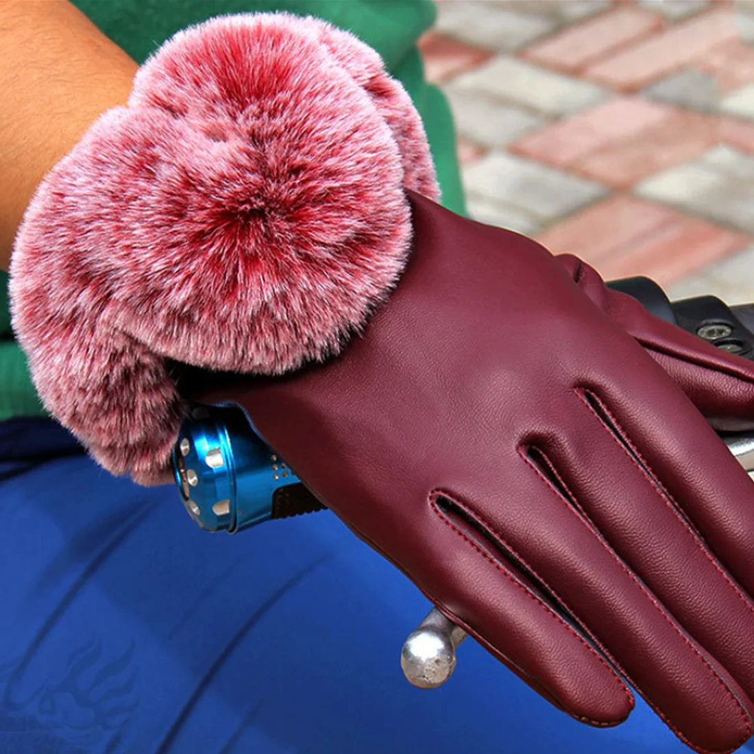Dongzhen перчатки для мотокросса полный палец для женщин Guantes мото мотоциклетные перчатки сенсорный экран зимние теплые водонепроницаемые ветрозащитные