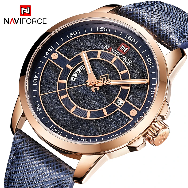 2018 новые роскошные брендовые NAVIFORCE мужские спортивные часы кварцевые армейские