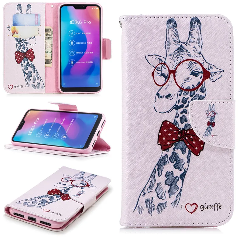 Чехол книжка из искусственной кожи для Xiaomi Redmi 6A чехол бумажник с подставкой