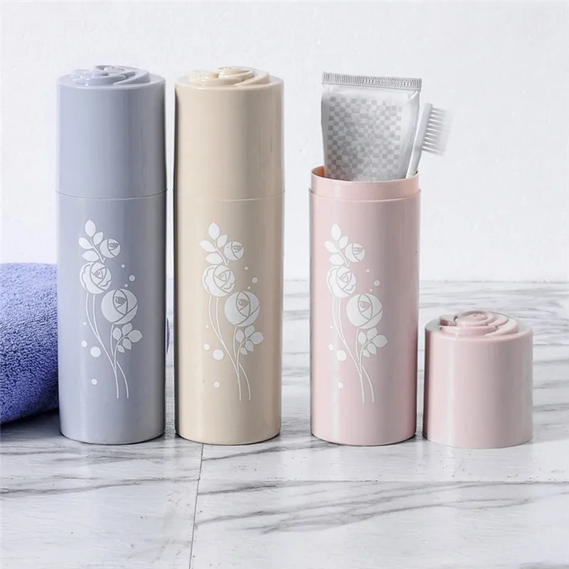 

1pcs Student Travel Toothbrush Toothpaste Storage Box Portable Round Toothbrush Storage Box Case New Fashion Hot Sale