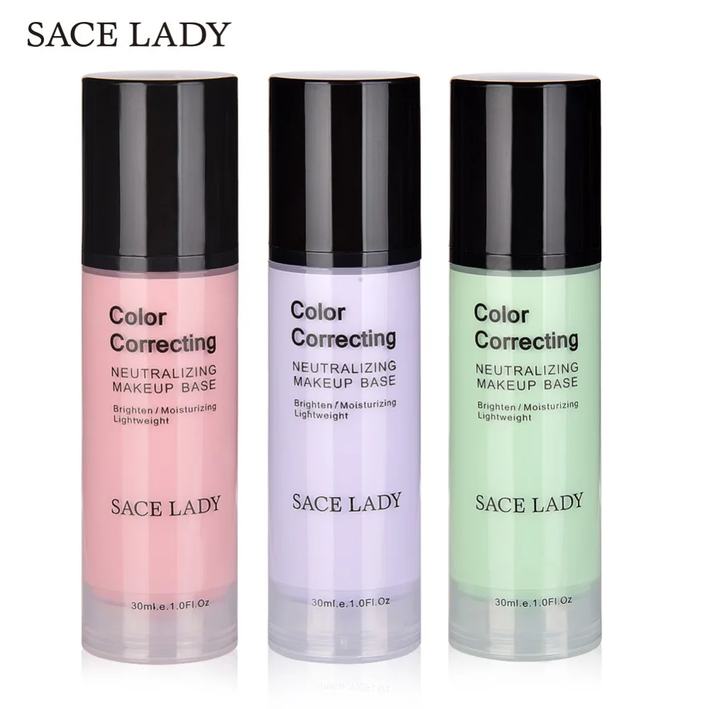 SACE LADY корректор цвета для лица основа макияжа Праймер 30 мл корректирующий крем
