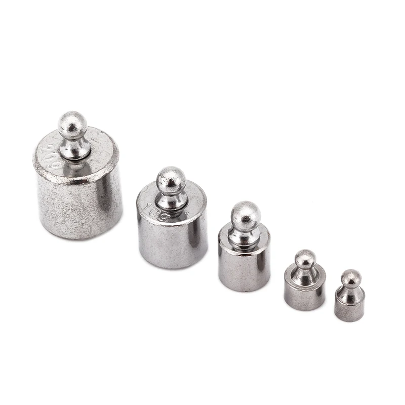 5pcs 1g 2g 5g 10g 20g Carbon Steel Precision Chrome Calibration Digtal Scale Weight Set Test Jewelry Scale