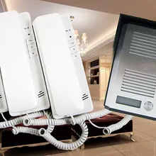 XinSiLu товар аудио телефон двери, строительство проводной аудио домофон домашней безопасности домофон 1 Наружный блок+ 3 внутренних блока