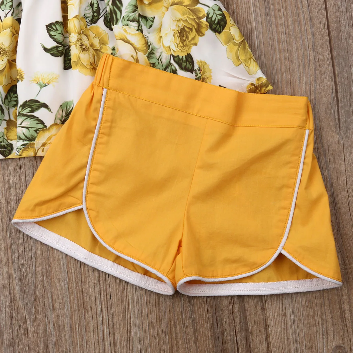 Casual Toddler Infant Baby Girls Sleeveless Floral Tops Short Pants Outfit Kids Summer Clothes Set