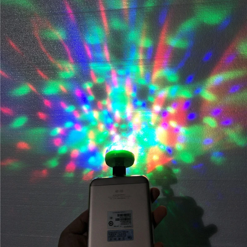 

Lumiere RGB LED Music Stage Lights USB Disco Club DJ Light Show Bulb Projector Crystal Magic Ball dj effect lighting Small magic