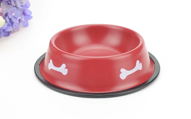 Нержавеющая сталь миска для собаки еда бассейн штамп Нескользящая собака чаша питомец товары для животных