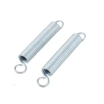 

2 Pcs Silver Tone Tension Coil Extension Spring Hook Uitbreidingsveer Wholesale Price Top Quality