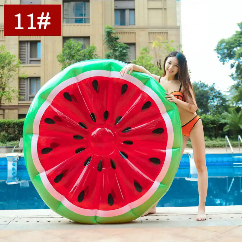 Надувное кольцо для плавания, гигантский плавательный круг для взрослых, круг для плавания, спасательный круг, плот, детский плавательный бассейн, вечерние игрушки - Цвет: Watermelon02