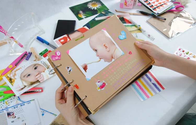 Лидер продаж Путешествия Руководство DIY Корейский ручной работы творческой фотосъемки наклейки в альбом ручной работы ретро крафт сувенир «сделай сам» фотоальбомы подарки