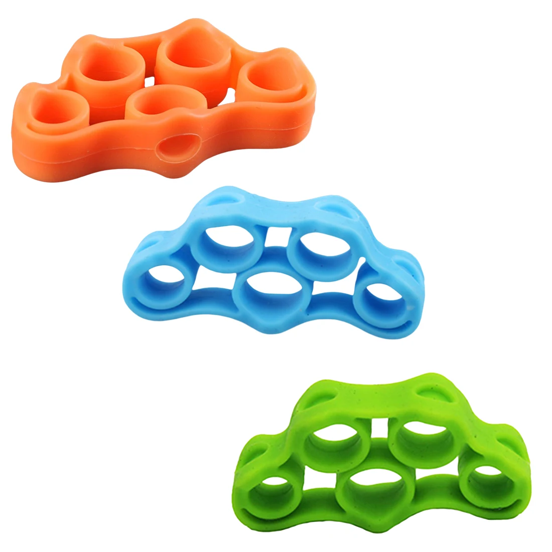 

Resistance Band Hand Grip Wrist Yoga Stretcher Wrist Exercise 1Pcs Silicone Finger Gripper Strength Trainer