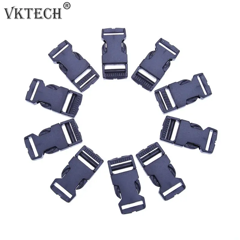 

10pcs Backpack Plastic Buckle Pet Safety Clasp Umbrella Rope Bracelet Clasp DIY Sewing Accessories