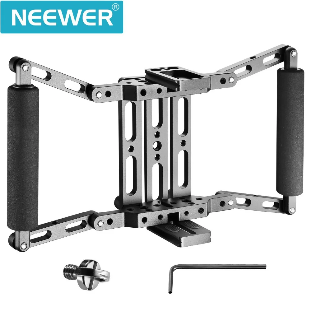 Universal Director's Monitor Cage For 5-7" Screens - With Cheese Plate, Two 360° Adjustable Handles, Model UC02