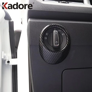 

For Volkswagen T-Roc TROC 2017 2018 2019 Car Headlight Head Lamp Switch Decoration Cover Trim Inner Accessories Car-styling