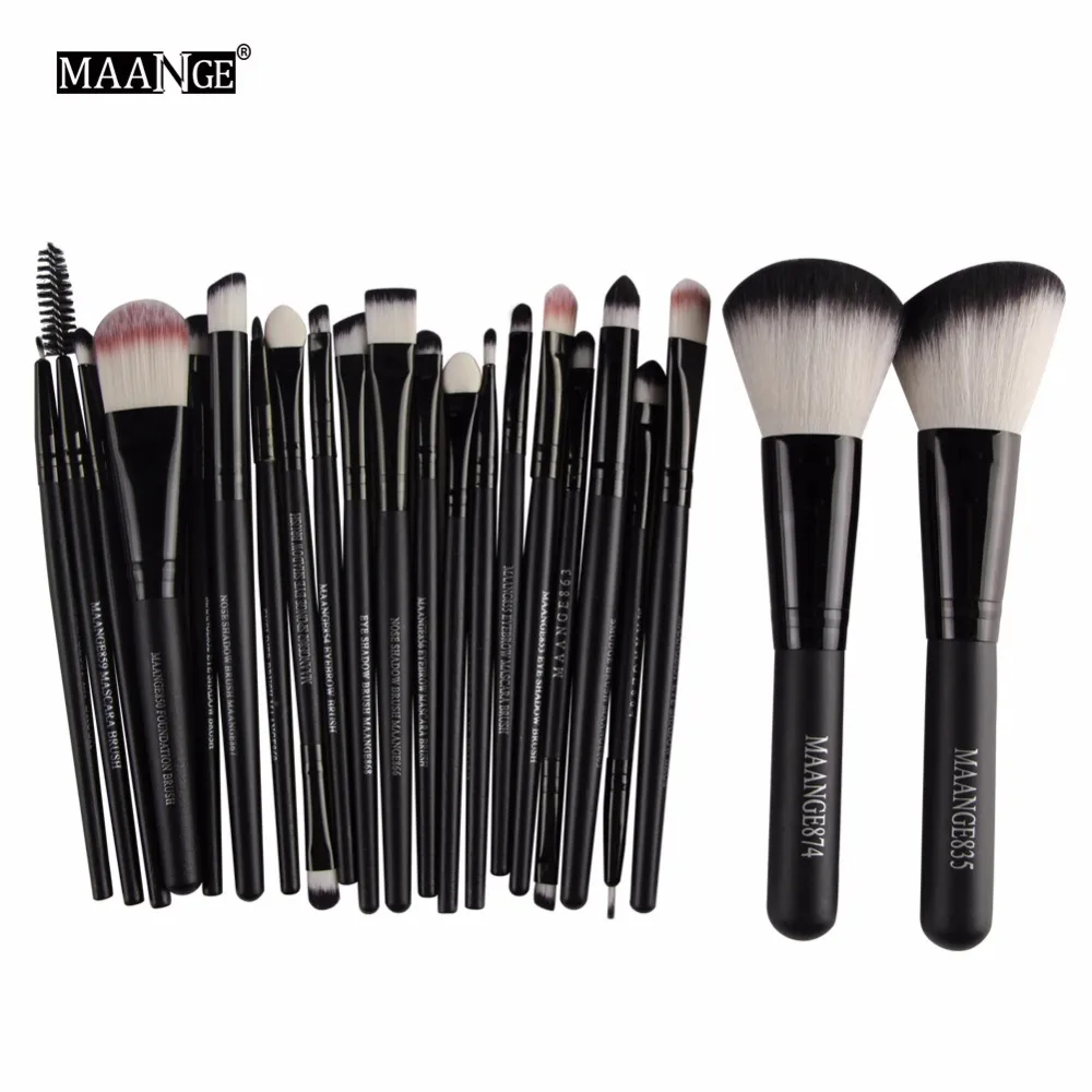 

Brand 22Pcs Cosmetic Makeup Brushes Set Foundation Power Contour Concealer Blush Brush Eyeshadow Eyeliner Lip Brush Beauty Tools