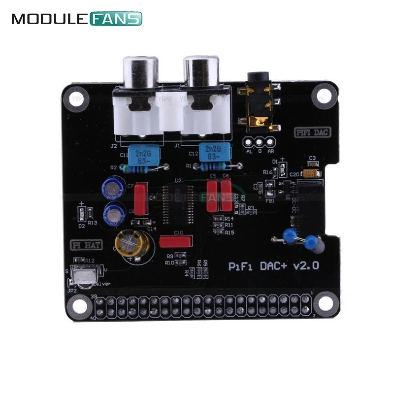 Модуль звуковой карты DAC + HIFI интерфейс I2S для Raspberry pi 3 2 B плата|sound module|interface moduleaudio