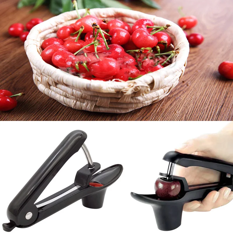 JX-LCLYL Handheld Cherry Olive Pitter Remover Corer Stone Seed Squeeze Grip Kitchen Tool