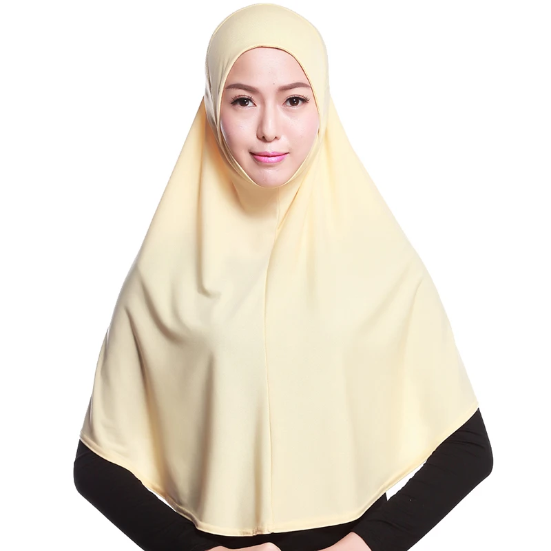

Women Muslim Hijab Solid Hoofddoek Moslima Muslim Scarf Headscarf Women Islamic Hijab