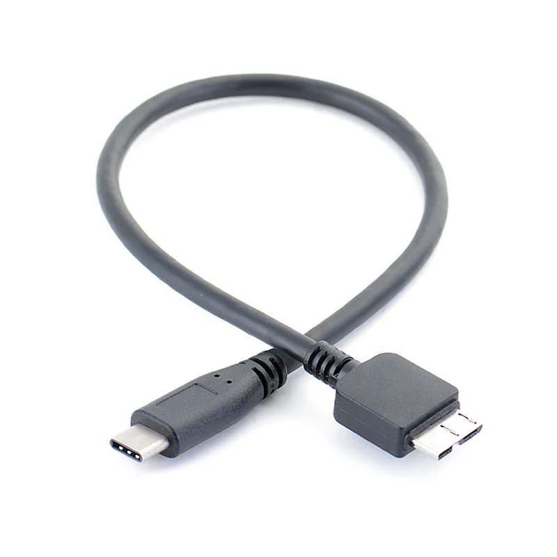USB 3,1 тип-c к USB 3,0 Micro B данных OTG Кабельный разъем для Жесткий диск смартфон мобильный телефон PC 30 см