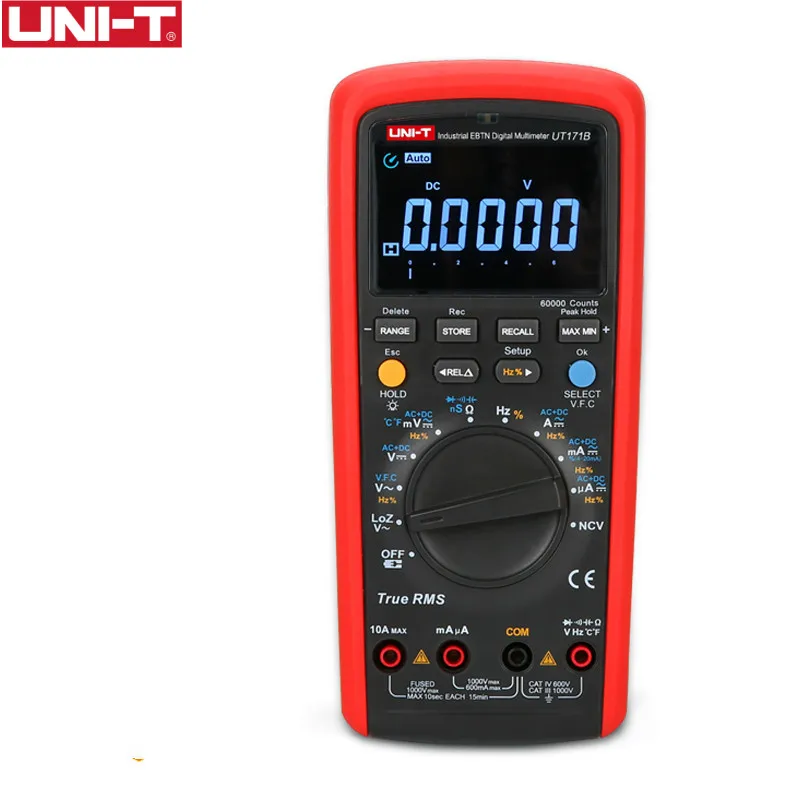 Цифровой измеритель сопротивления UT171B цифровой коэффициента поглощения 60 к оригинал измерение EBTN LCD USbbB|uni-t