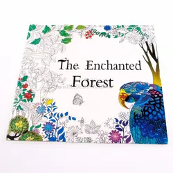 Cadeaux Английский для взрослых детенышей граффити ливров Le Enchanted Forest книжка-раскраска J31 дропшиппинг