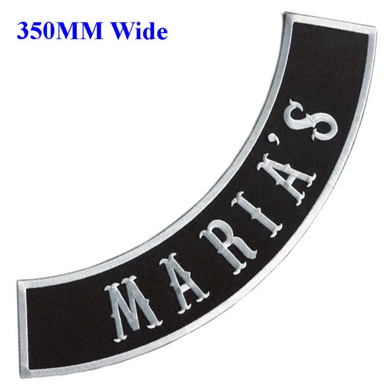 Wholesale MARIA'S motorcycle biker patches iron on embroidered patches for full back jackets