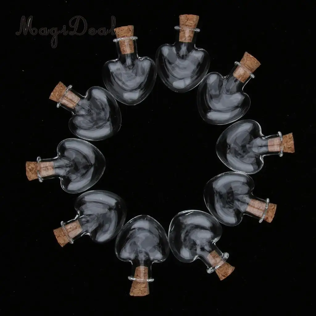 10pcs 2ml Small Glass Wishing Bottles Essential Oils Jars  Fragrance Reed Diffuser Vials DIY Decoration Tool