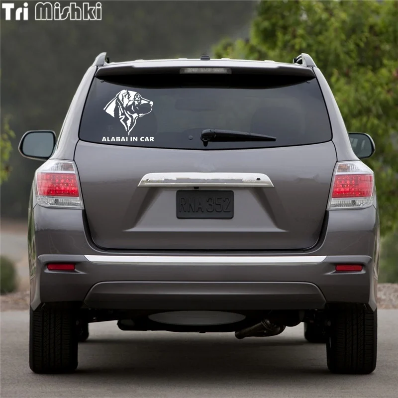 Tri Mishki HZX320# 15*15.2см alabai in car алабай в машине виниловые светоотражающие наклейки на