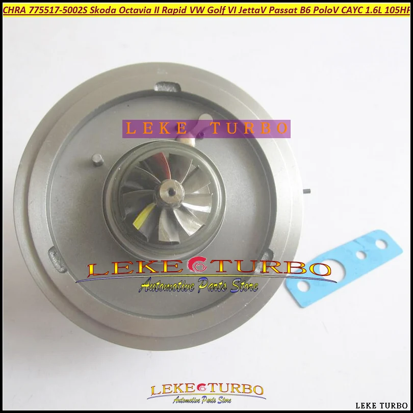 Turbo Cartridge CHRA 775517 775517-5002S 775517-5001S For Skoda Octavia II Rapid VW Golf VI Jetta V Passat B6 Polo V TDI  (6)