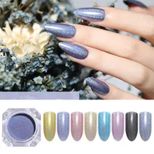 1 коробка Графический порошок для ногтей Блестящий лазер дизайн ногтей украшения Маникюр хромированный пигмент с блестками Дизайн ногтей