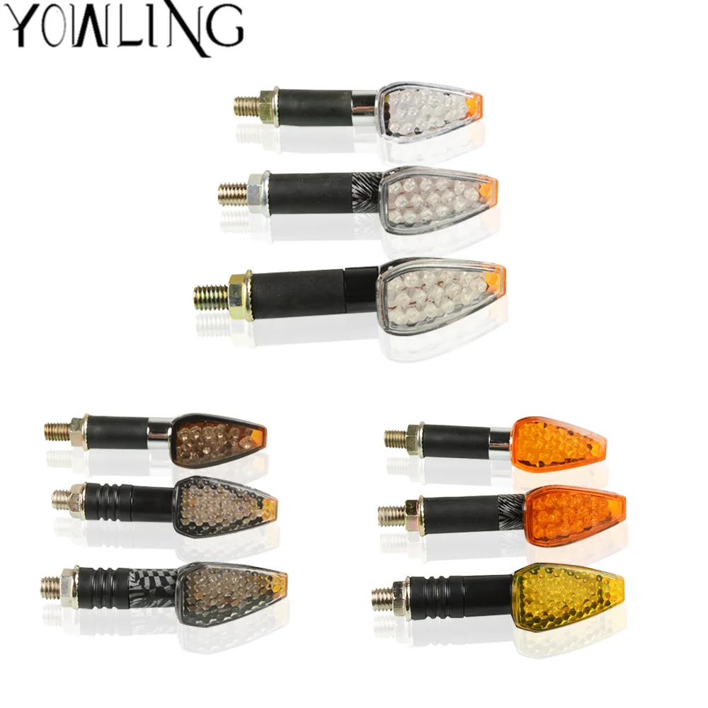

Motorcycle 12 LED Turn Signal Lights Blinker Tail Light Indicators For Yamaha Suzuki Honda Hyosung GT250R/GT650R GV650