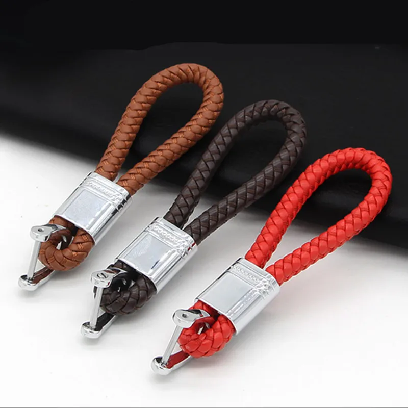 

1pc Car Styling Braided Leather Strap Keychain Screwdriver Car Key Chain Ring Fob For Benz VW Audi Toyota Honda Ford Key Holder