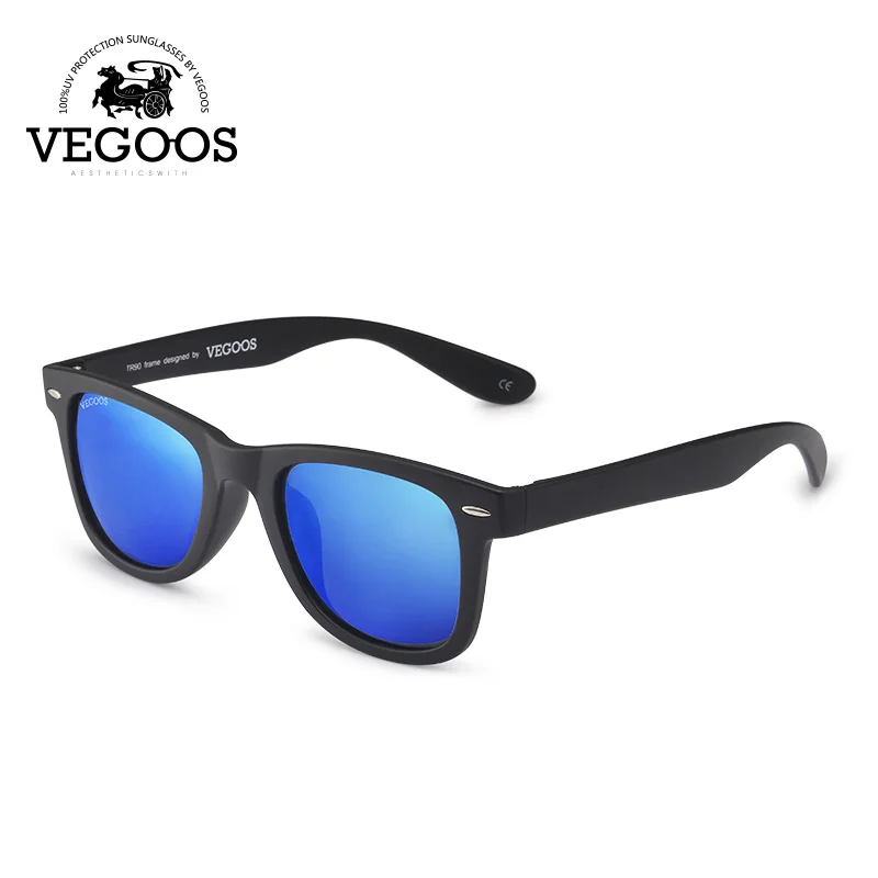 VEGOOS, поляризационные солнцезащитные очки для мужчин и женщин, для вождения, квадратный стиль, солнцезащитные очки, мужские очки, UV400, Gafas De Sol#6106 - Цвет линз: Blue