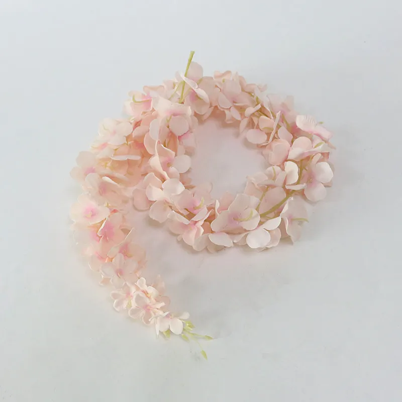 Flone Artificial Wisteria Rattan Silk Flower Simulation Flower Vine Flower Hydrangea  DIY Wedding Party Wall Hanging Decor Art (6)