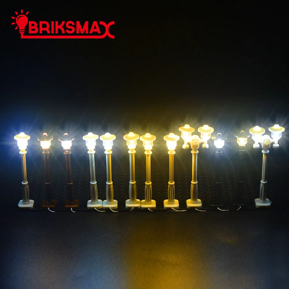 

BRIKSMAX LED Lighting Kit Can Decorate All Building Blocks Toys City Street Light Creator For Kids Christmas Gift