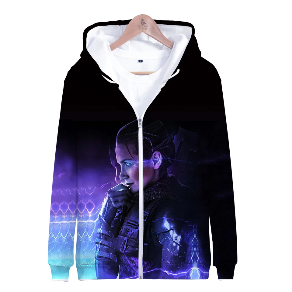 aikooki zipper Hoodies Sweatshirt Men casual pollovers Fashion 3D sweater cotton Autumn Witcher Fashion Hoodies