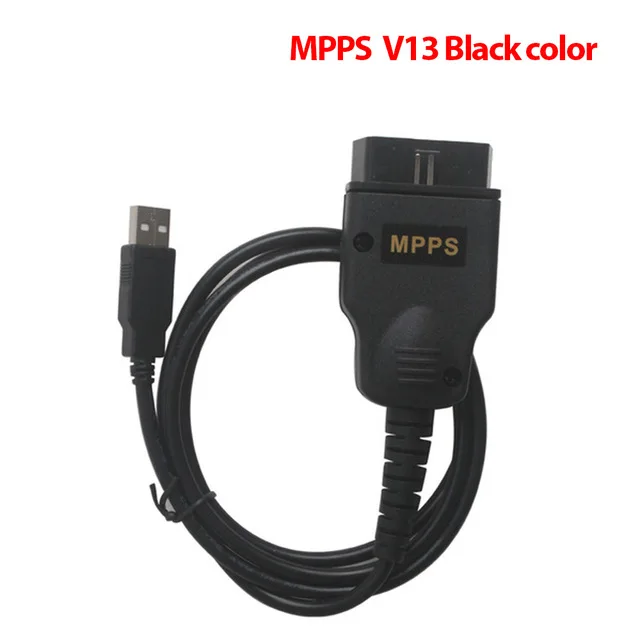 MPPS V16 V13.02 Профессиональный ECU чип тюнинг MPPS V16.1.02 кабель для EDC15 EDC16 EDC17 Inkl контрольная сумма может мигалка Remapper - Цвет: Mpps V13 black