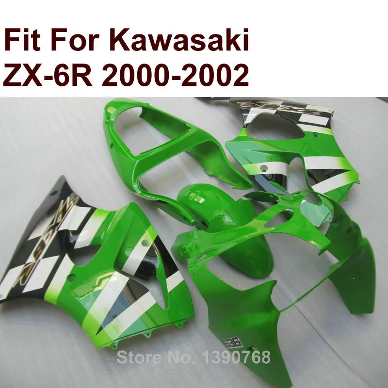 카와사키 ZX6R 라임 그린 2000 2001 2002 닌자 ZX 6R 636 00 01 02 페어링 CN33