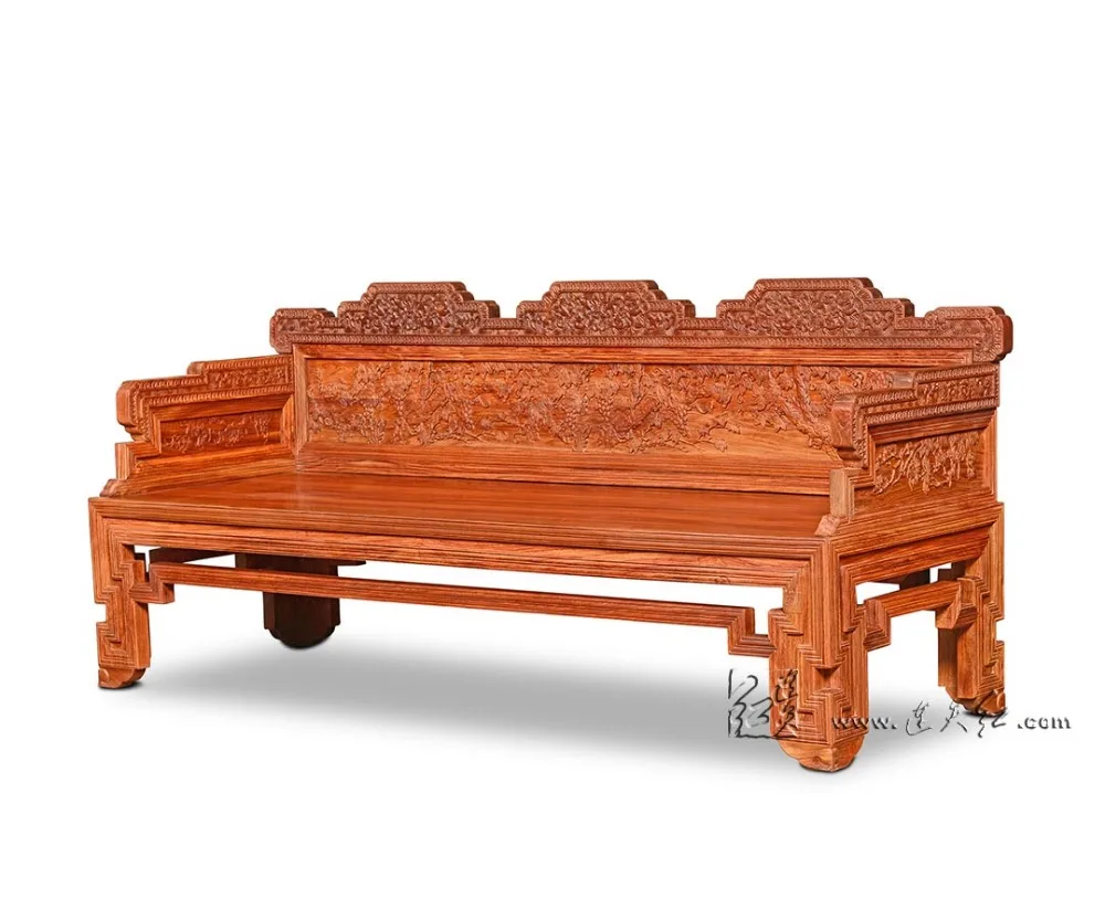 Excellent Modern10 Pieces Luxurious Furnishing Set Rosewood with Table Flower Stand 3+1 Seat Sofa Bed Solid Wood Furniture Suite