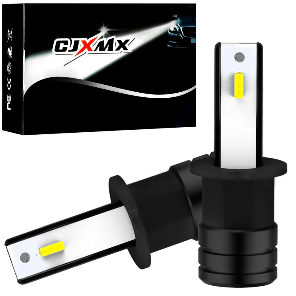 

2Pcs H1 H3 H7 H11 HB3 HB4 LED Car lights 2000LM 60W 6000K White CSP Super Bright Led Fog Light Bulb 12V 9005 9006 Auto Fog Lamp