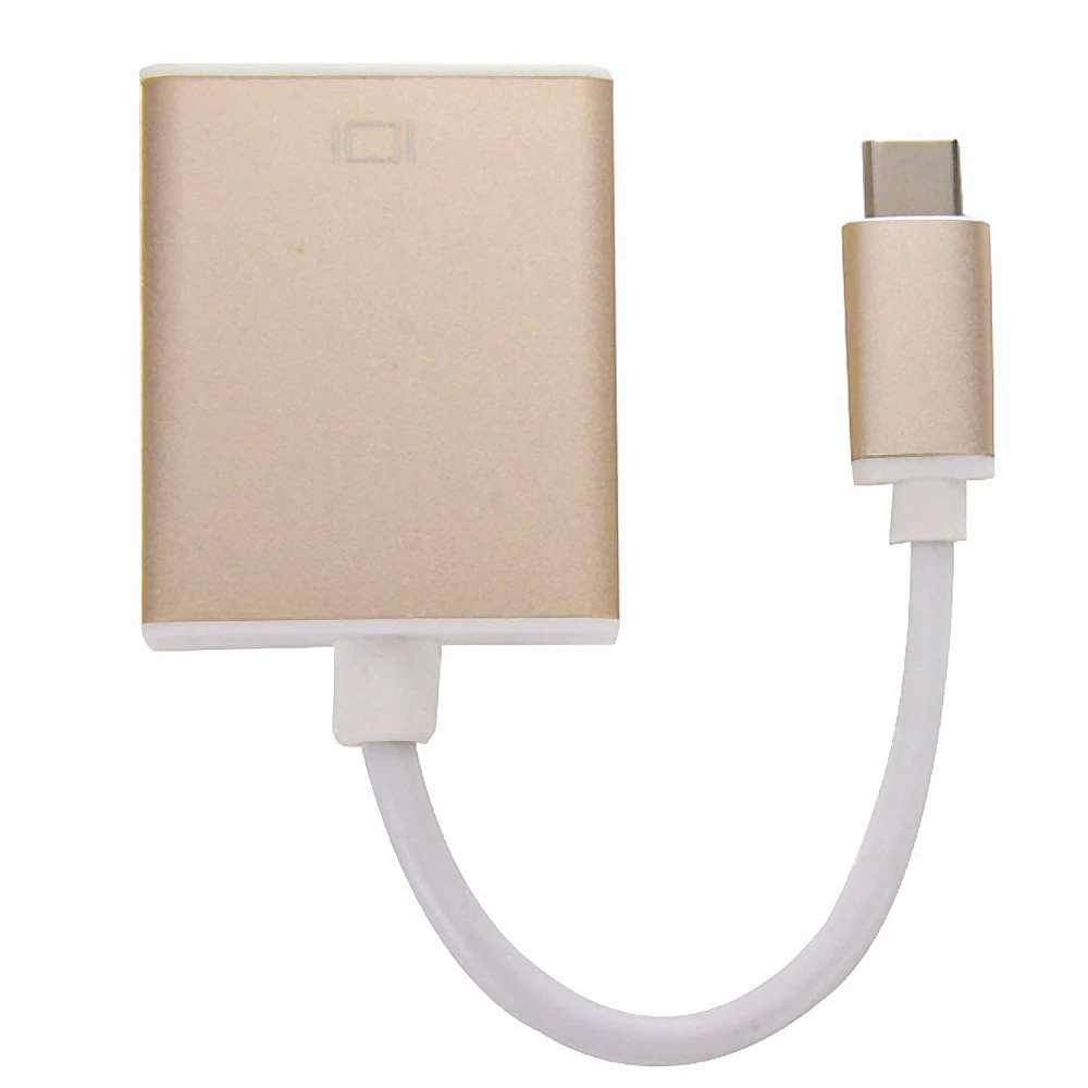 TUTUO USB 3 1 Тип C папа к VGA Женский конвертер разъем Кабель адаптер для Apple Macbook Chromebook