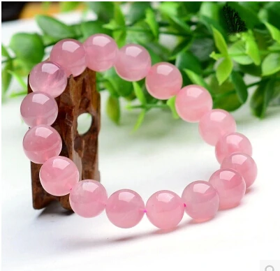 

11mm Natural Rose Quartz Pink Madagascar Stretch Bracelet Best Woman Men Round Beads Crystal Jewelry AAAAA Drop Shipping