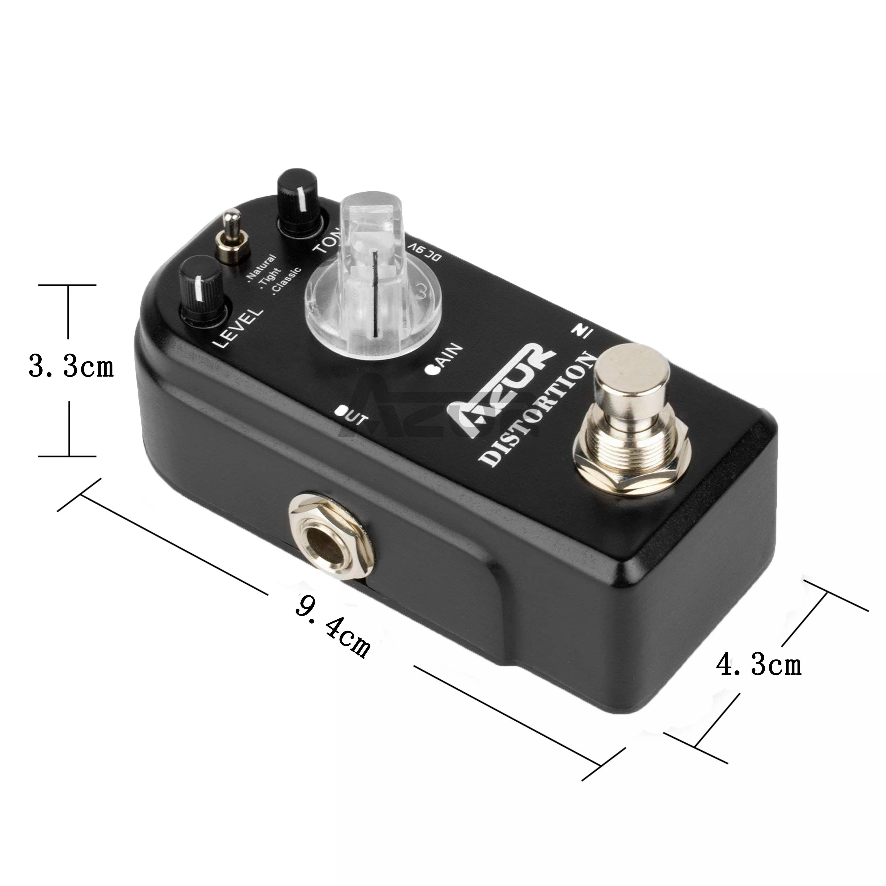 AZOR AP-302 мини-гитарный эффект педаль искажения гитарные эффекты 3 режима Azor мини-педаль аксессуары для гитары