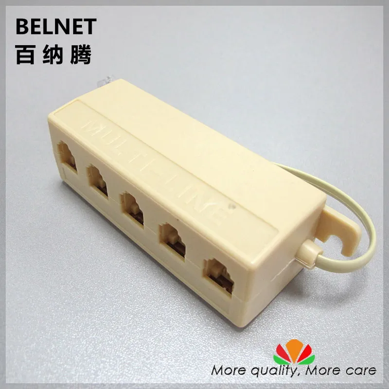 

Telephone junction box one line divided into five lines one input five output splitter Telephone multi-line distributor