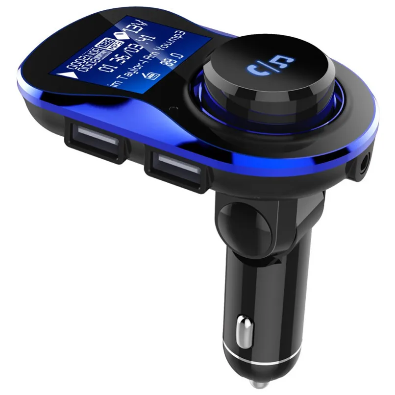 

Car Kit Handsfree Wireless Bluetooth FM Transmitter MP3 Player USB Modulator LCD Digital Display 3.1A USB Charging #F30NT05