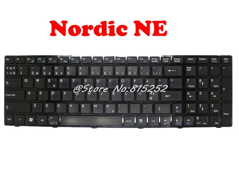 Клавиатура для ноутбука MSI A6100 A6203 A6205 A6300 A6235 CI3703W7P A6500 A7200 CR630 CR650 CX605 CX620 CX620MX CX623 CX640