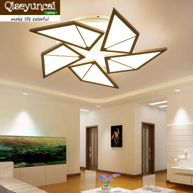 

Qiseyuncai Postmodern Living Room Cozy Romantic Windmill Led Ceiling Light Simple Fashionable Restaurant Bedroom Acrylic Light